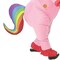 Pink Inflatable Unicorn Adult Costume with Dual Fans and Magical Prancing Design